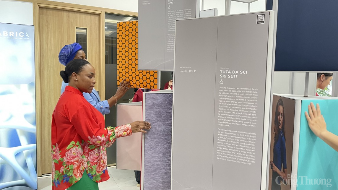 Triển lãm Fabrica: Kết nối thúc đẩy thương mại song phương từ ngành dệt may Việt Nam - Italia Triển lãm Fabrica: Kết nối thúc đẩy thương mại song phương từ ngành dệt may Việt Nam - Italia