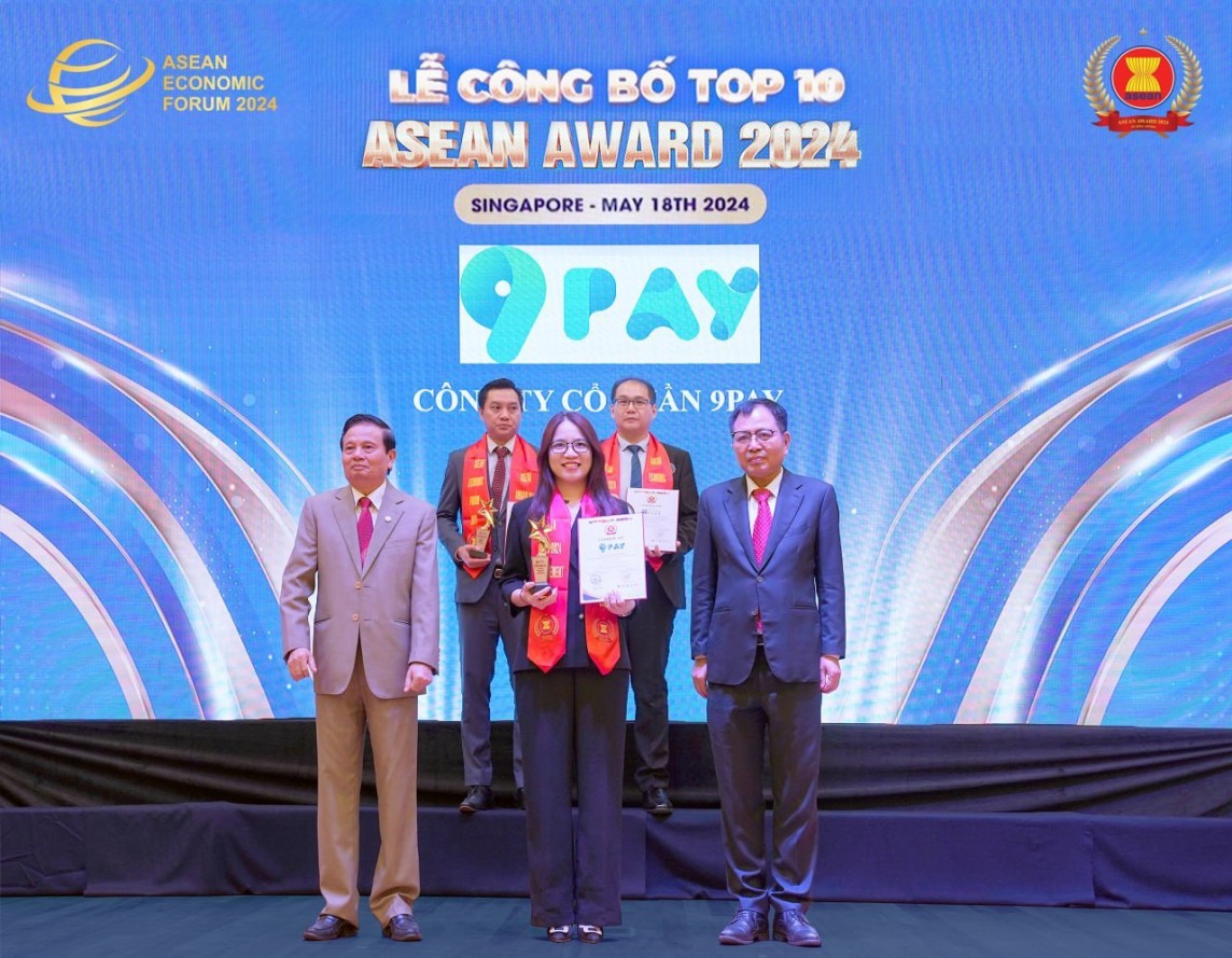 9Pay là công ty fintech duy nhất lọt Top 10 Thương hiệu tiêu biểu ASEAN 2024 9Pay là công ty fintech duy nhất lọt Top 10 Thương hiệu tiêu biểu ASEAN 2024