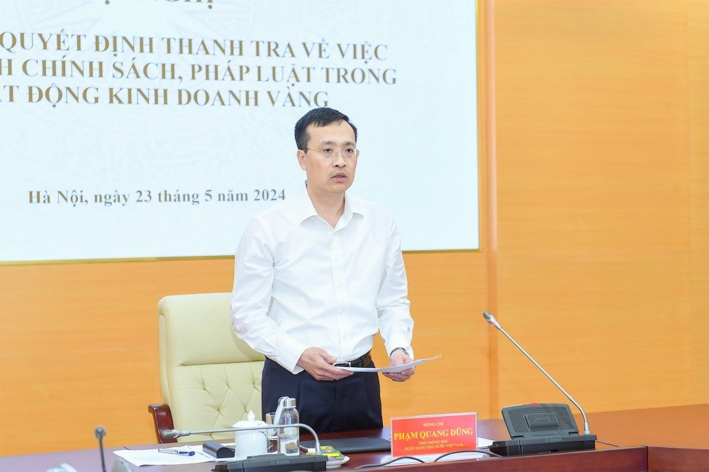 Ngân hàng Nhà nước công bố quyết định thanh tra hoạt động kinh doanh vàng