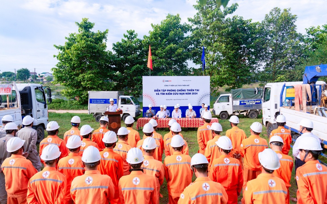 PC Thừa Thiên Huế: Diễn tập công tác phòng chống thiên năm 2024