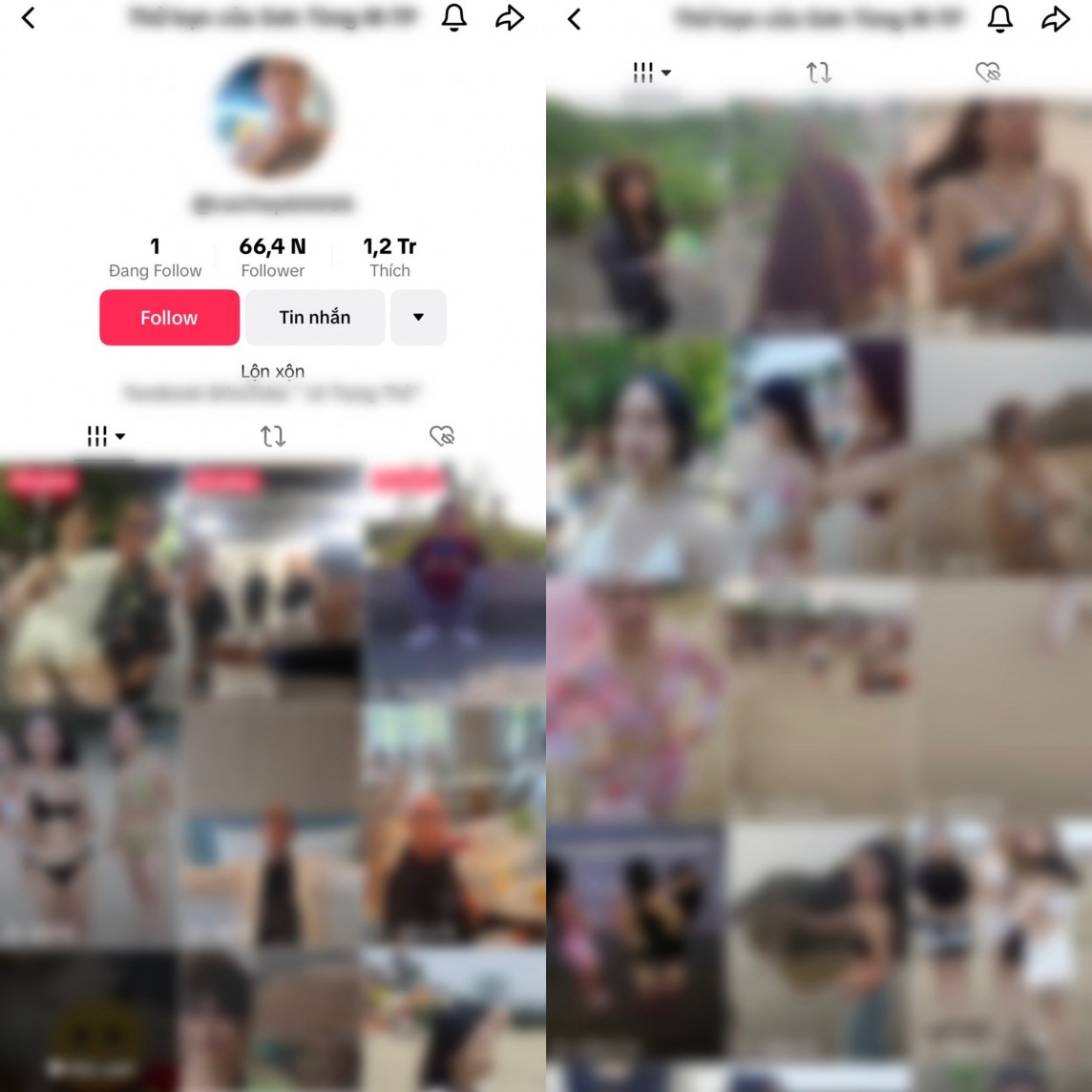 TikTok cachep66666 tung hàng loạt video nhạy cảm của nhiều bạn trẻ để trục lợi TikTok cachep66666 tung hàng loạt video nhạy cảm của nhiều bạn trẻ để trục lợi