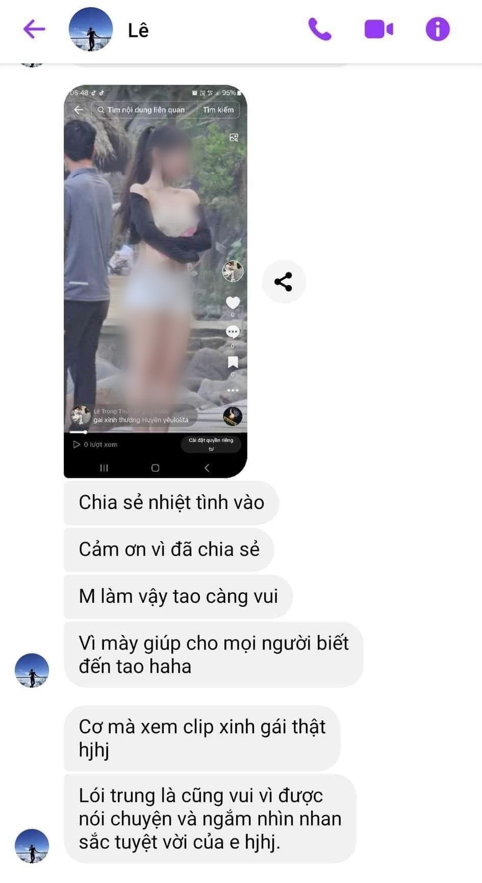 TikTok cachep66666 tung hàng loạt video nhạy cảm của nhiều bạn trẻ để trục lợi TikTok cachep66666 tung hàng loạt video nhạy cảm của nhiều bạn trẻ để trục lợi