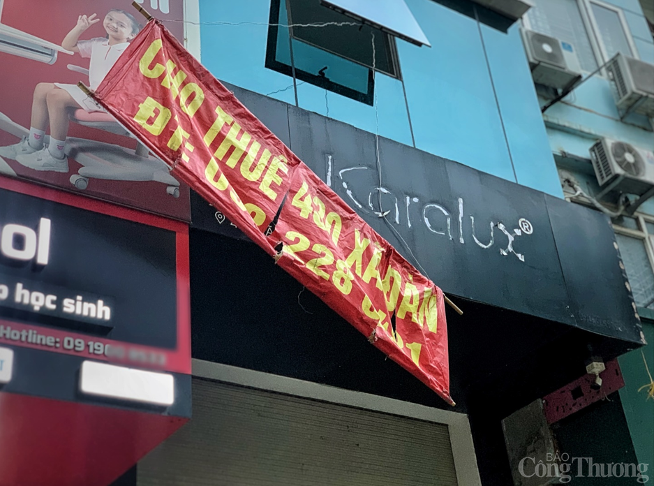 Giá thuê “chạm đáy”, nhiều mặt bằng trên “đất vàng” Hà Nội vẫn bỏ trống