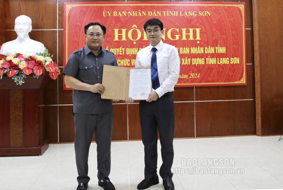 Lạng Sơn có tân Phó Giám đốc Sở Xây dựng Lạng Sơn có tân Phó Giám đốc Sở Xây dựng