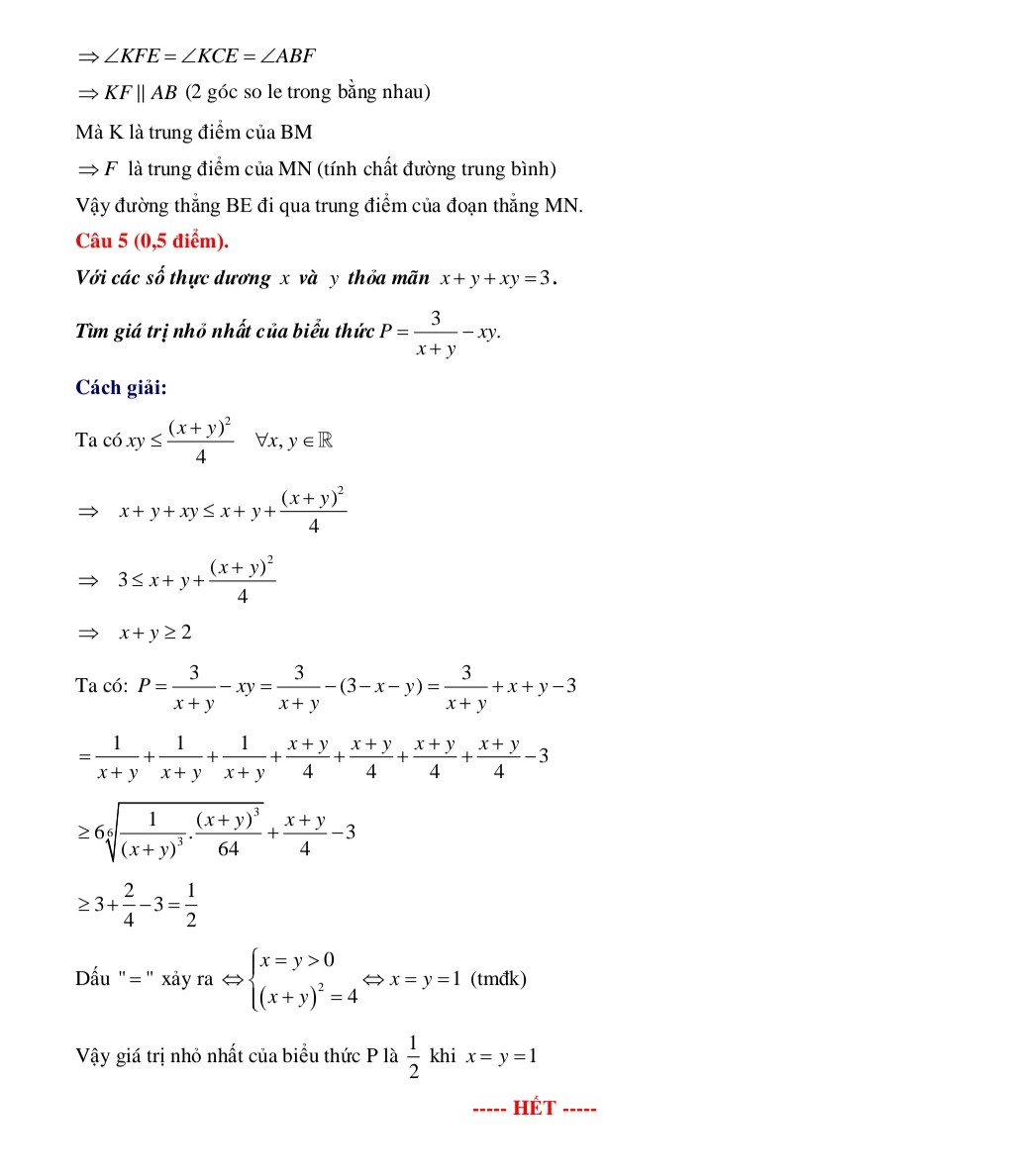 Chi tiết đề thi và gợi ý đáp án môn Toán vào lớp 10 ở Hà Nội