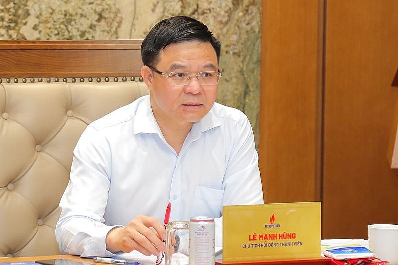 Chủ tịch HĐTV Petrovietnam Lê Mạnh Hùng phát biểu chỉ đạo Chủ tịch HĐTV Petrovietnam Lê Mạnh Hùng phát biểu chỉ đạo