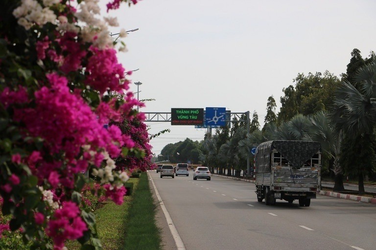 Nhiều du khách khi đặt chân đến Vũng Tàu ấn tượng với những  Nhiều du khách ấn tượng với những "con đường hoa" tại TP. Vũng Tàu - Ảnh: UPC Green.