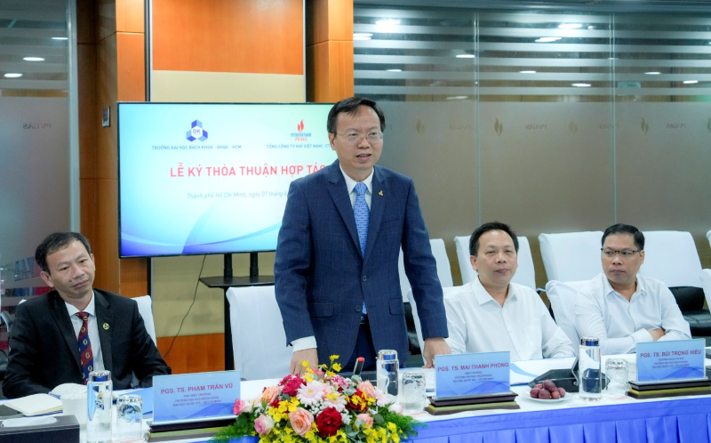 PGS. TS. Mai Thanh Phong – Hiệu trưởng Trường Đại học Bách khoa khẳng định sự thống nhất hợp tác với PV GAS PGS. TS. Mai Thanh Phong – Hiệu trưởng Trường Đại học Bách khoa khẳng định sự thống nhất hợp tác với PV GAS