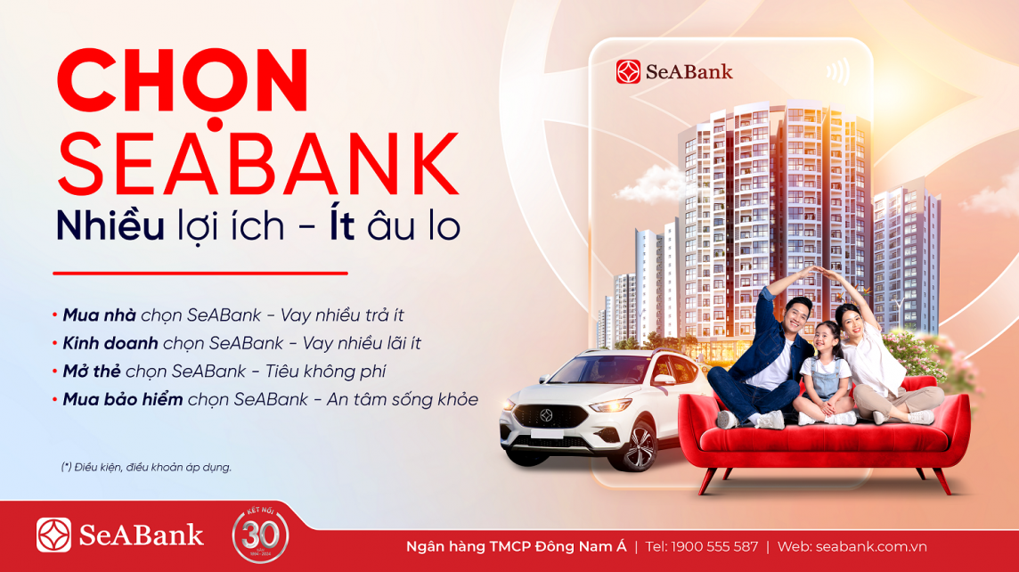 Hè tưng bừng, Chọn SeABank - Nhiều lợi ích - Ít âu lo Hè tưng bừng, Chọn SeABank - Nhiều lợi ích - Ít âu lo