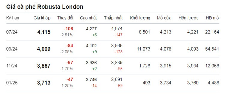 Dự báo giá cà phê ngày 16/6/2024: Quay đầu lao dốc? Dự báo giá cà phê ngày 16/6/2024: Quay đầu lao dốc?