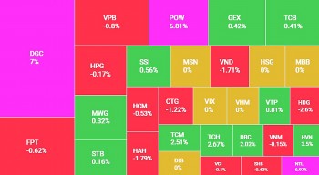 Cổ phiếu ngành điện khởi sắc kéo chỉ số VN-Index tăng hơn 4 điểm