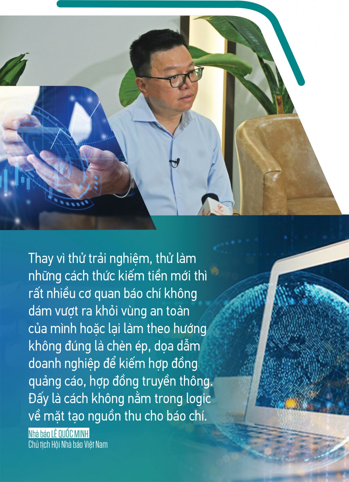 Nhà báo Lê Quốc Minh: Chuyển đổi số báo chí bắt đầu tư duy người lãnh đạo