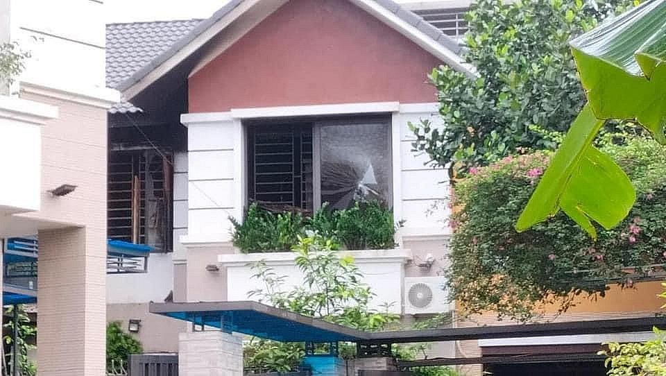 Nơi xảy ra vụ hỏa hoạn. Ảnh: Đài PTTH Thái Nguyên Nơi xảy ra vụ hỏa hoạn. Ảnh: Đài PTTH Thái Nguyên