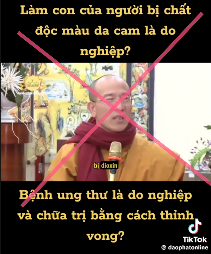 Đại đức Thích Trúc Thái Minh: Phải làm con của ông bố nhiễm chất độc da cam Dioxin là do ác nghiệp Đại đức Thích Trúc Thái Minh: Phải làm con của ông bố nhiễm chất độc da cam Dioxin là do ác nghiệp