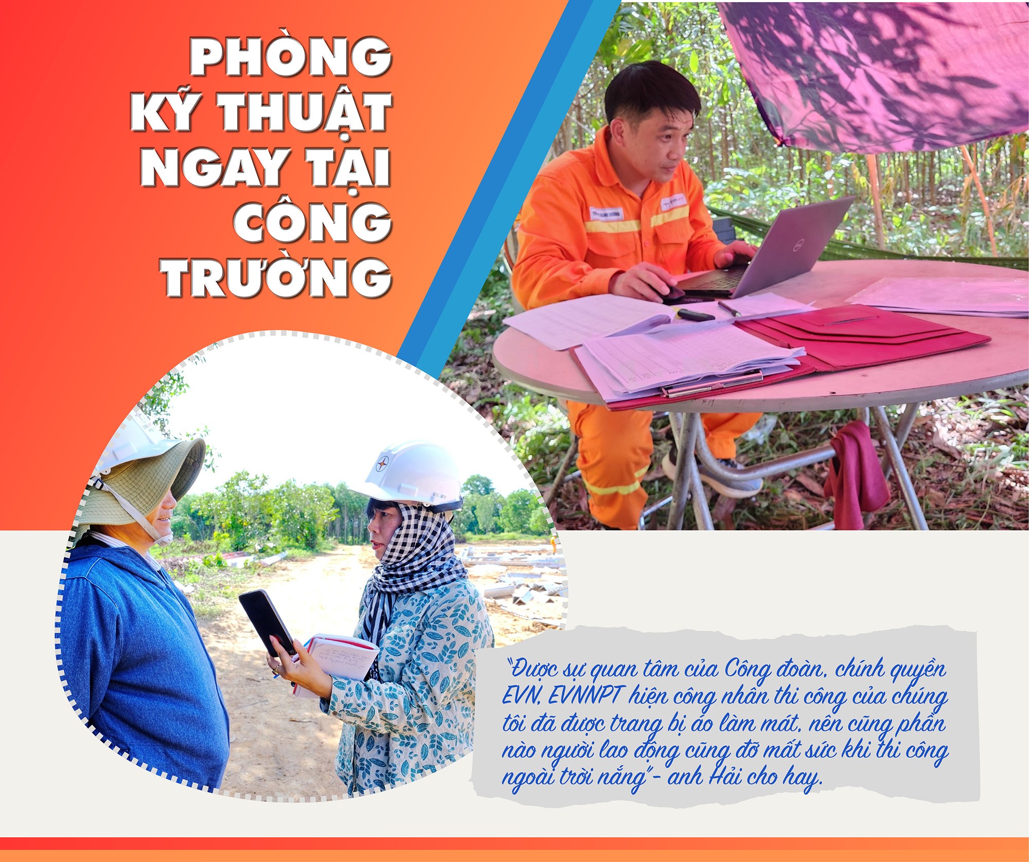 Bài 2: Thi công đường dây 500kV mạch 3: Khi lãnh đạo cũng tham gia dựng cột Bài 2: Thi công đường dây 500kV mạch 3: Khi lãnh đạo cũng tham gia dựng cột