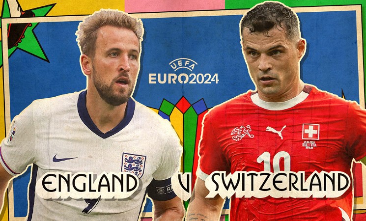 Trận Anh và Thụy Sĩ diễn ra lúc 23h00 ngày 6/7 thuộc vòng tứ kết EURO 2024  Trận Anh và Thụy Sĩ diễn ra lúc 23h00 ngày 6/7 thuộc vòng tứ kết EURO 2024