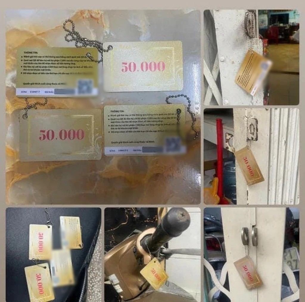 Những tấm thẻ lạ xuất hiện gần đây gây xôn xao trên mạng xã hôi (Ảnh: Công an TP.HCM). Những tấm thẻ lạ xuất hiện gần đây gây xôn xao trên mạng xã hôi (Ảnh: Công an TP.HCM).