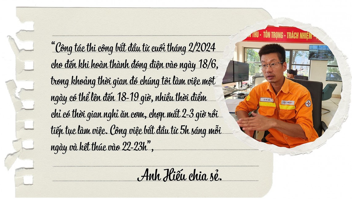 Những “Chiến binh dũng cảm” trên công trường đường dây 500kV mạch 3 Những “Chiến binh dũng cảm” trên công trường đường dây 500kV mạch 3