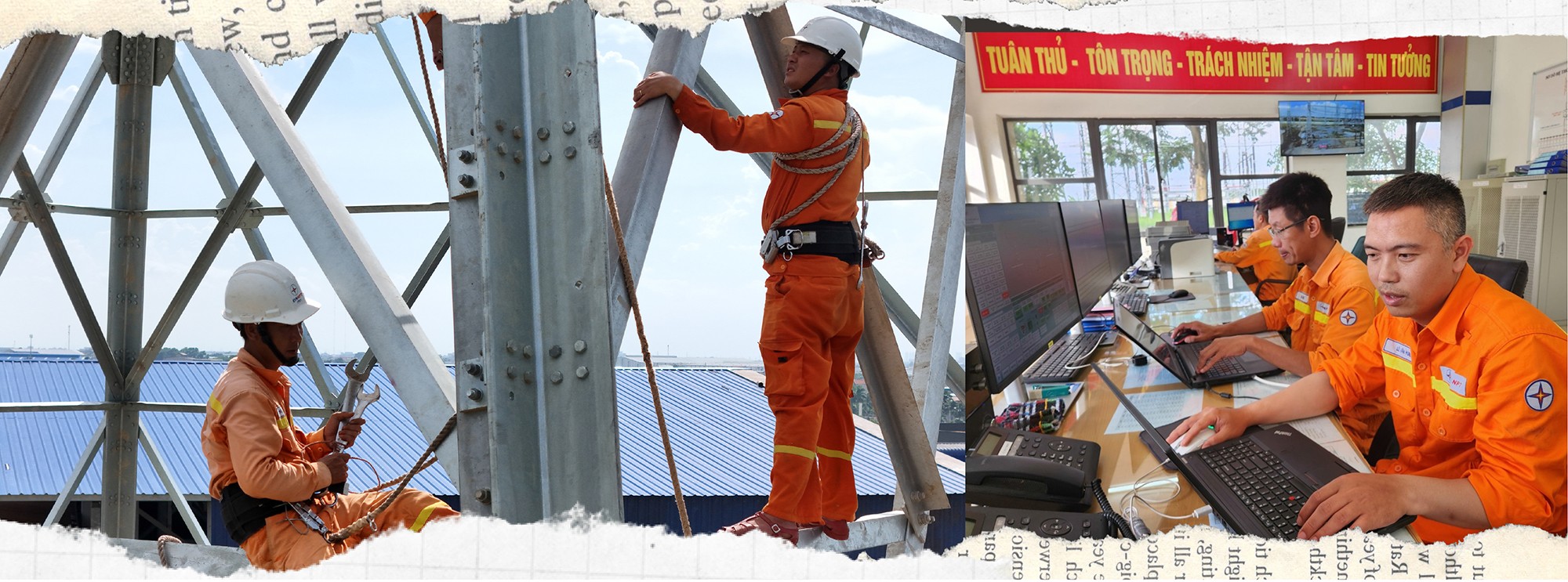 Những “Chiến binh dũng cảm” trên công trường đường dây 500kV mạch 3 Những “Chiến binh dũng cảm” trên công trường đường dây 500kV mạch 3