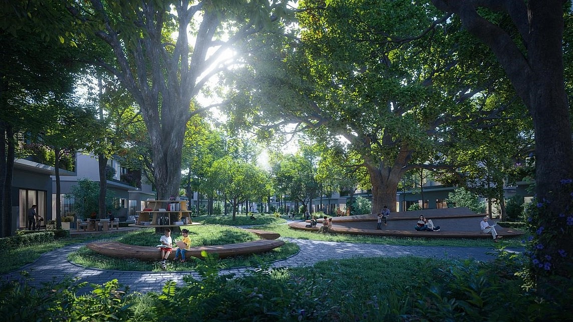 Blue Forest được trồng nhiều tầng cây xanh, đem lại bóng mát. Blue Forest được trồng nhiều tầng cây xanh, đem lại bóng mát.