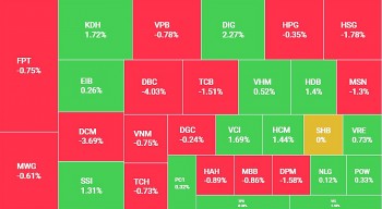 Khối ngoại mua ròng trở lại, VN-Index giảm 2,14 điểm