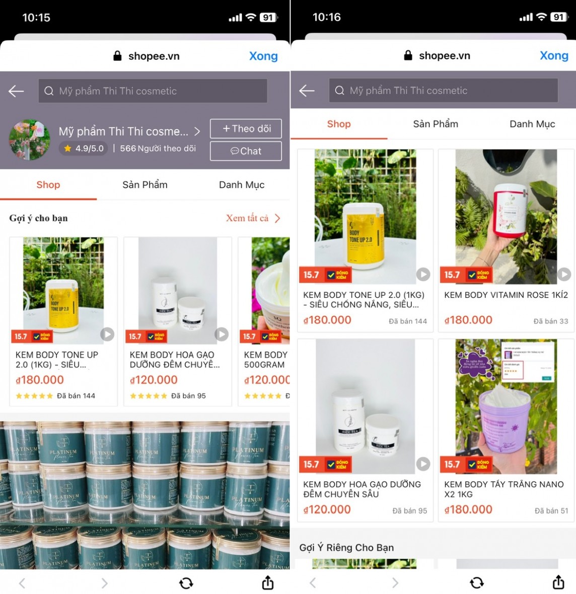 Bị xử phạt, mỹ phẩm của Tiktoker ThiThi97 vẫn được bán công khai trên Tiktok, Shopee Bị xử phạt, mỹ phẩm của Tiktoker ThiThi97 vẫn được bán công khai trên Tiktok, Shopee