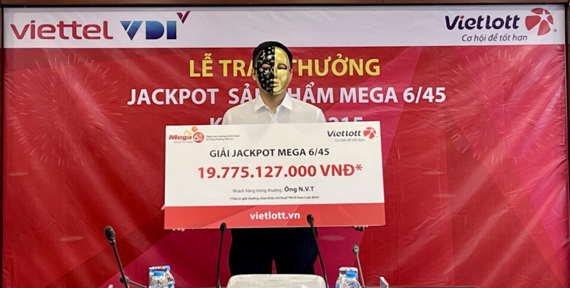 Anh N.V.T nhận giải Jackpot trị giá gần 20 tỷ đồng Anh N.V.T nhận giải Jackpot trị giá gần 20 tỷ đồng