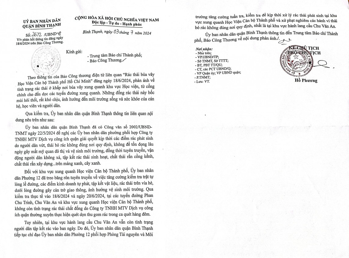TP. Hồ Chí Minh: Tuyến đường Chu Văn An vẫn nhếch nhác vì rác TP. Hồ Chí Minh: Tuyến đường Chu Văn An vẫn nhếch nhác vì rác