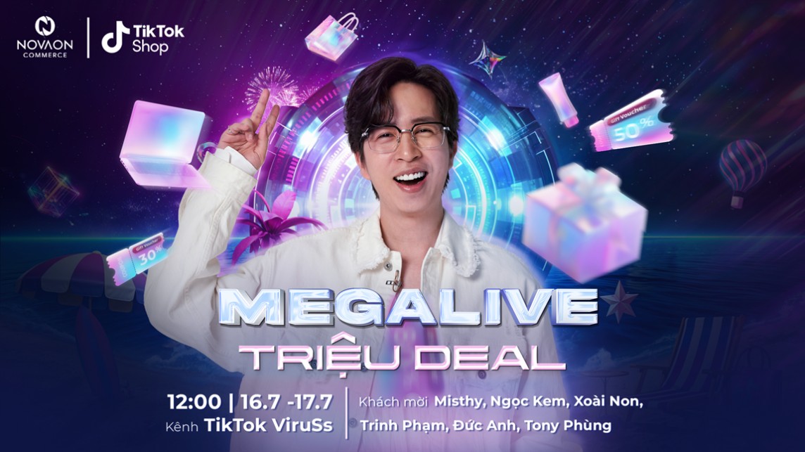MegaLive Triệu Deal 24 Tiếng với sự góp mặt của streamer ViruSs, hàng triệu deal hời cùng những màn tương tác cực kỳ thú vị MegaLive Triệu Deal 24 Tiếng với sự góp mặt của streamer ViruSs, hàng triệu deal hời cùng những màn tương tác cực kỳ thú vị