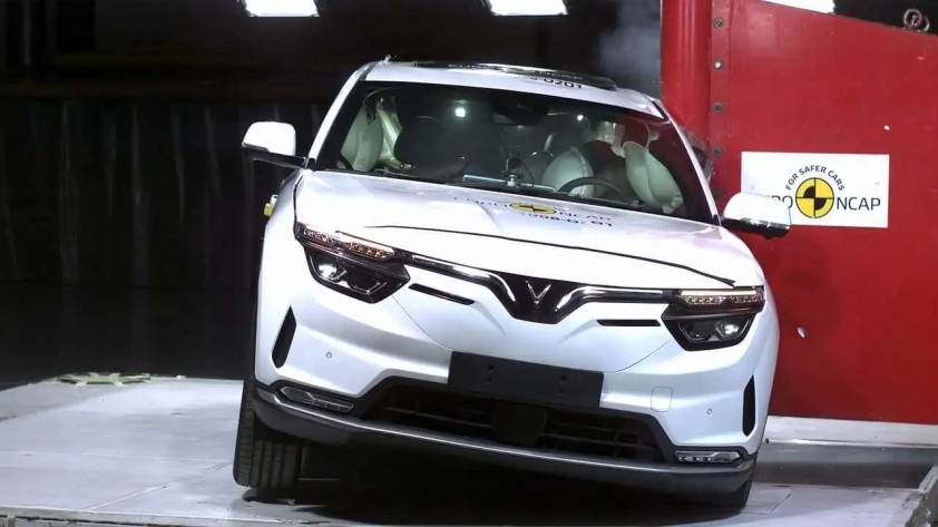 VinFast VF 8 được đánh giá có khả năng bảo vệ người trong xe tốt khi thử nghiệm tại châu Âu. Ảnh: VinFast VF 8 được đánh giá có khả năng bảo vệ người trong xe tốt khi thử nghiệm tại châu Âu. Ảnh: