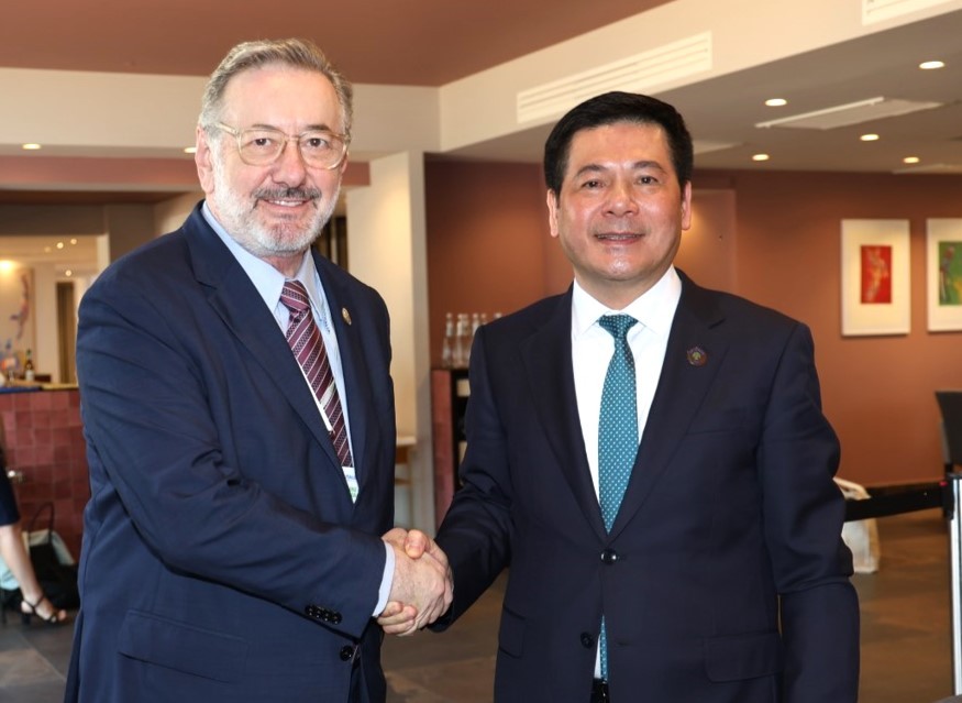 Bộ trưởng Nguyễn Hồng Diên gặp Thứ trưởng Bộ Phát triển, Công nghiệp, Thương mại và Dịch vụ Brazil