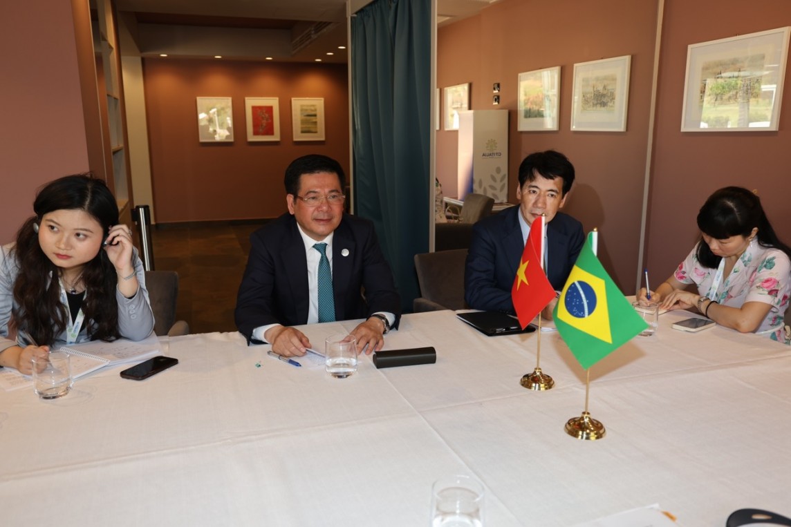 Bộ trưởng Nguyễn Hồng Diên gặp Thứ trưởng Bộ Phát triển, Công nghiệp, Thương mại và Dịch vụ Brazil