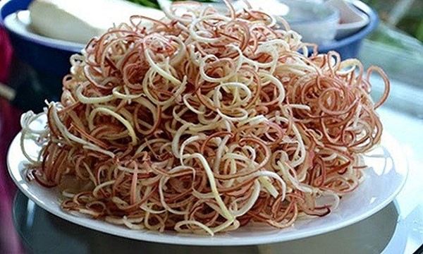 Vịt om hoa chuối, món ngon khó cưỡng Vịt om hoa chuối, món ngon khó cưỡng