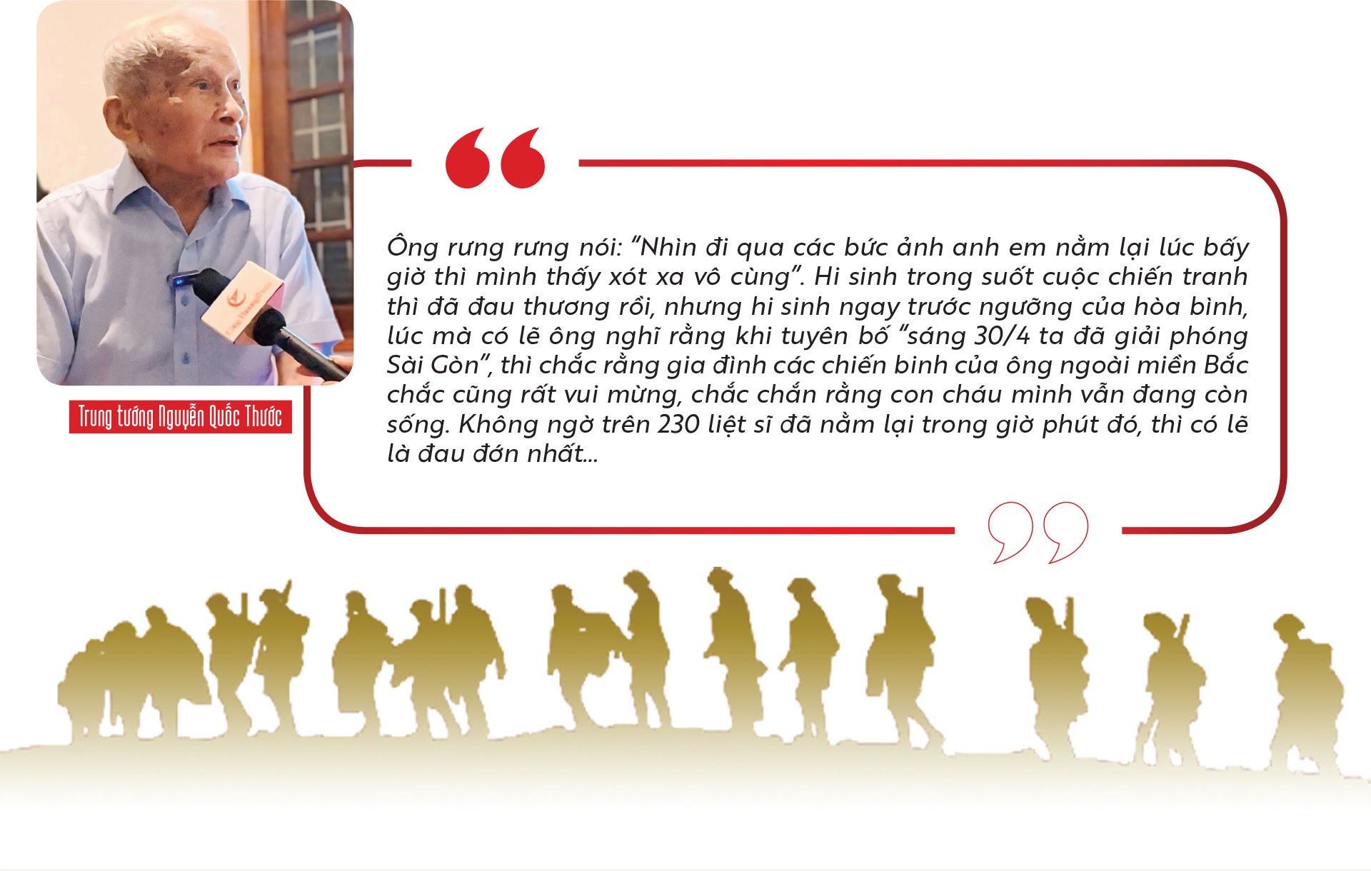 Trung tướng Nguyễn Quốc Thước: Hãy sống trọn nghĩa, vẹn tình với những người đã ngã xuống vì Tổ quốc Trung tướng Nguyễn Quốc Thước: Hãy sống trọn nghĩa, vẹn tình với những người đã ngã xuống vì Tổ quốc