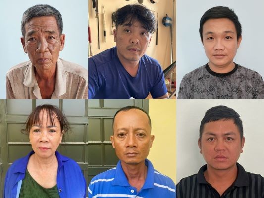 Các đối tượng: Bùi Văn Hoàng, Lê Thanh Liêm, Trần Gia Huy, Ông Thị Hoa, Thạch Sà Lệt, Lâm Quốc Sĩ (từ trái sang, từ trên xuống) Các đối tượng: Bùi Văn Hoàng, Lê Thanh Liêm, Trần Gia Huy, Ông Thị Hoa, Thạch Sà Lệt, Lâm Quốc Sĩ (từ trái sang, từ trên xuống)