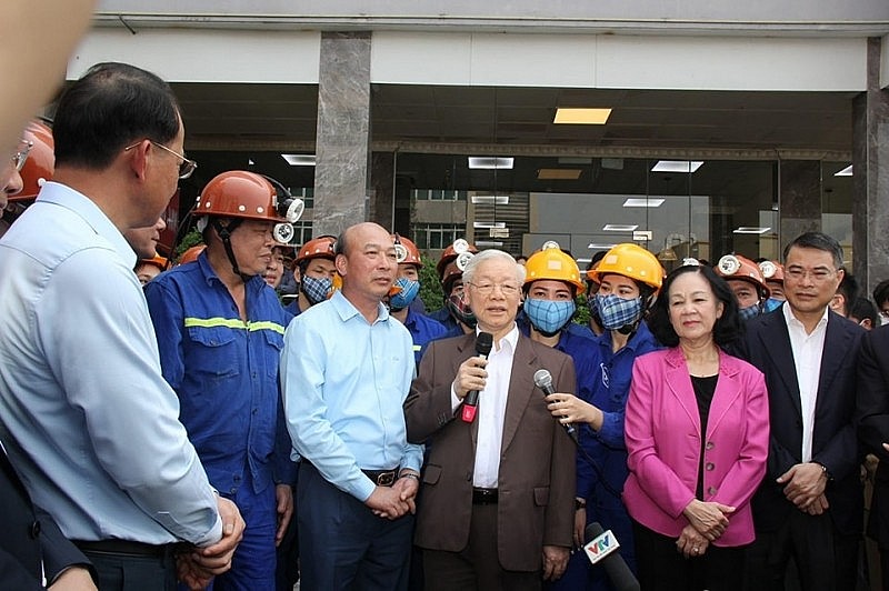 Sự quan tâm đặc biệt đến công nhân ngành than của Tổng Bí thư Nguyễn Phú Trọng Sự quan tâm đặc biệt đến công nhân ngành than của Tổng Bí thư Nguyễn Phú Trọng