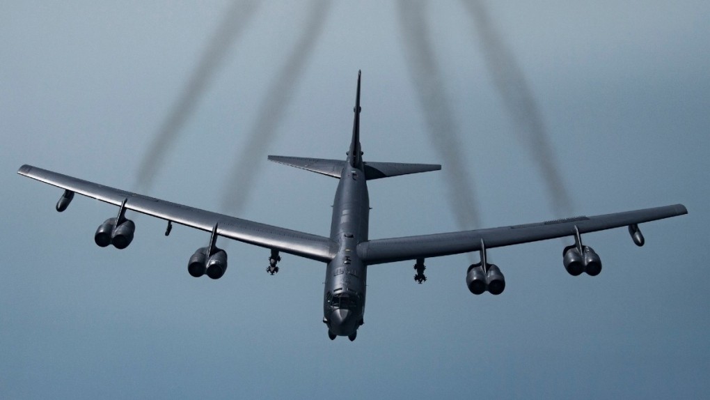 Máy bay ném bom hạng nặng B-52H Stratofortress của Mỹ (Ảnh: AP) Máy bay ném bom hạng nặng B-52H Stratofortress của Mỹ (Ảnh: AP)