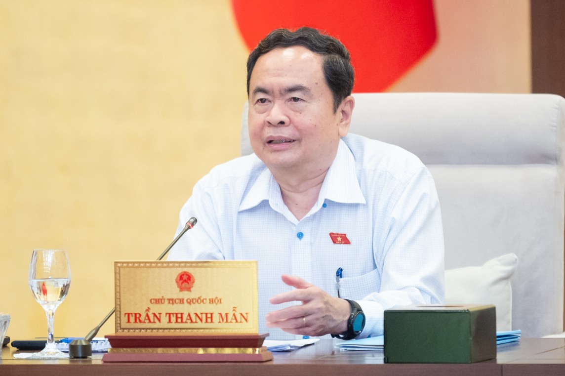 Ủy viên Bộ Chính trị, Chủ tịch Quốc hội Trần Thanh Mẫn phát biểu chỉ đạo tại phiên họp Ủy viên Bộ Chính trị, Chủ tịch Quốc hội Trần Thanh Mẫn phát biểu chỉ đạo tại phiên họp