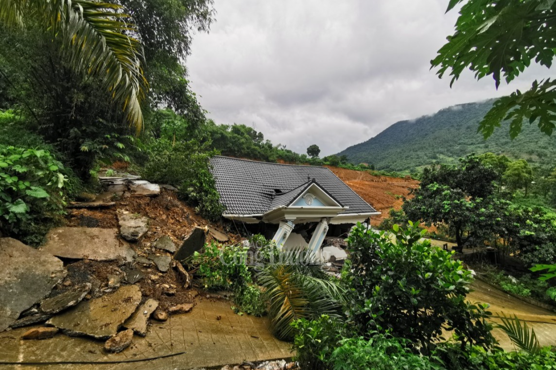 Đây là vụ sạt lở lớn nhất từ trước tới nay tại xã Phú Mãn suýt chút nữa đã trở thành thảm họa thiên tai.