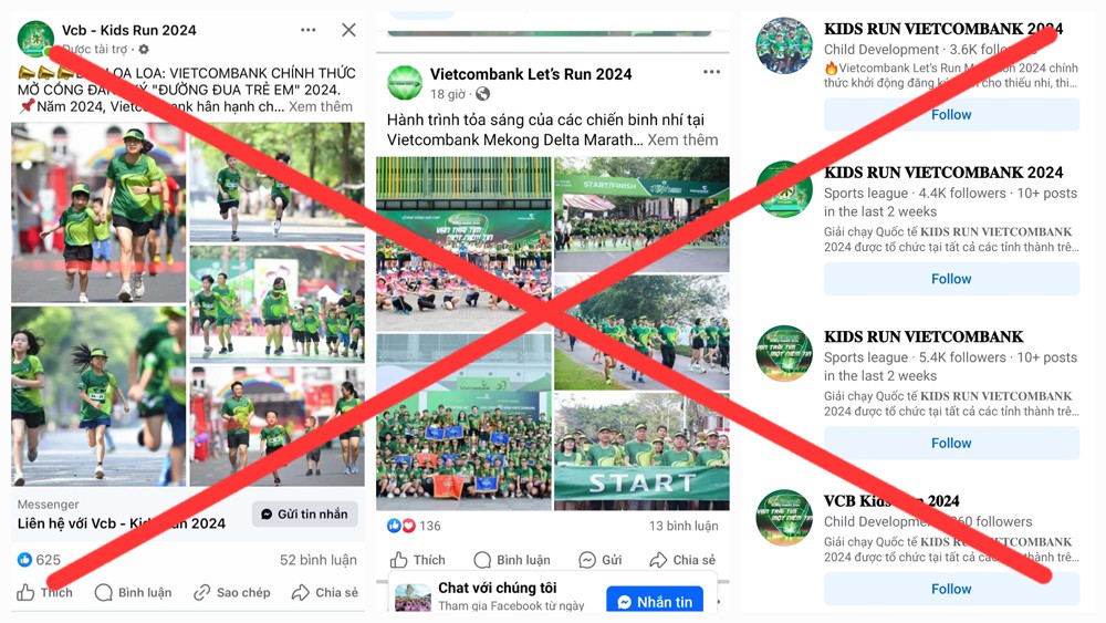 Cảnh báo hình thức lừa đảo mạo danh các giải chạy của Vietcombank Cảnh báo hình thức lừa đảo mạo danh các giải chạy của Vietcombank