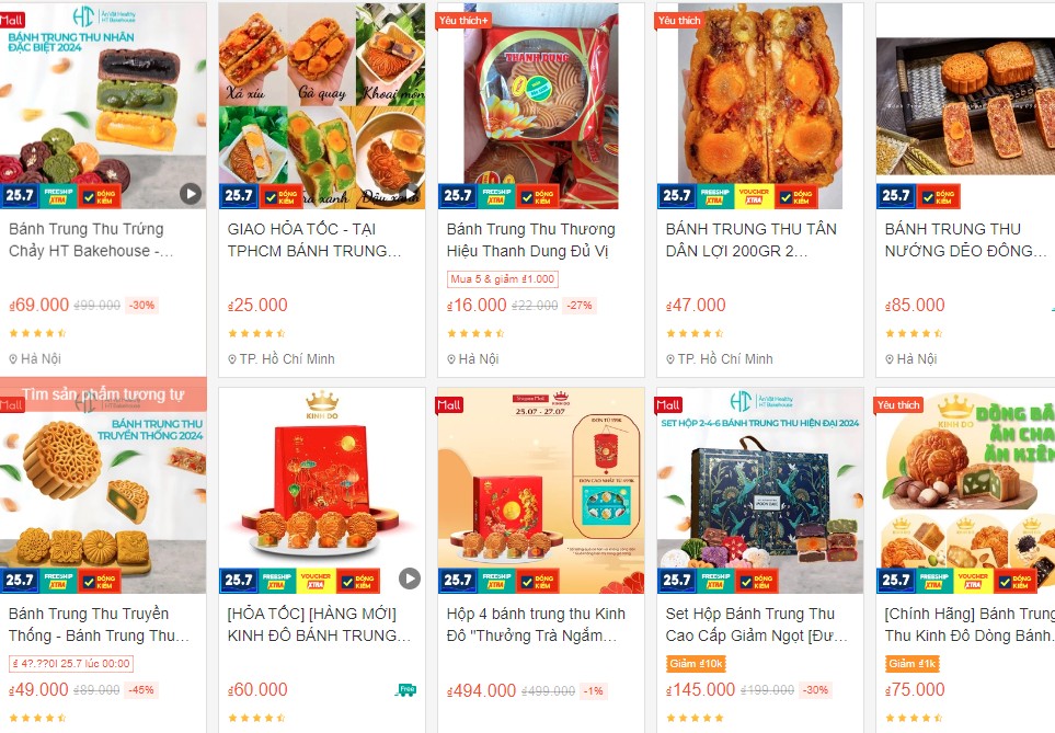 Thị trường bánh trung thu đón khách sớm, giá tăng nhẹ Thị trường bánh trung thu đón khách sớm, giá tăng nhẹ