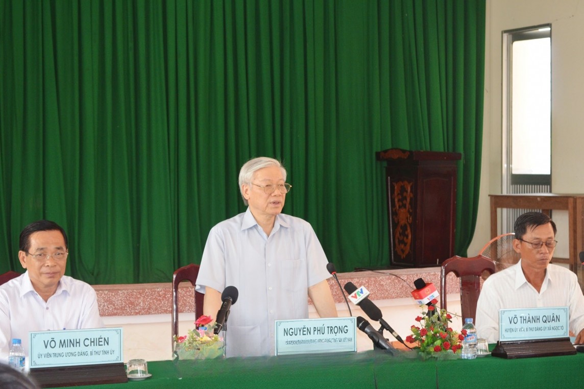 Tổng Bí thư lưu ý Đảng bộ, chính quyền nhân dân huyện Mỹ Xuyên cần tiếp tục kiên trì xây dựng nông thôn mới, phấn đấu sớm trở thành huyện nông thôn mới đầu tiên của tỉnh Sóc Trăn Tổng Bí thư lưu ý Đảng bộ, chính quyền nhân dân huyện Mỹ Xuyên cần tiếp tục kiên trì xây dựng nông thôn mới, phấn đấu sớm trở thành huyện nông thôn mới đầu tiên của tỉnh Sóc Trăn