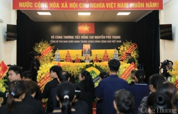 Gần 1 nghìn đoàn đến viếng Tổng Bí thư Nguyễn Phú Trọng tại xã Đông Hội, huyện Đông Anh, Hà Nội