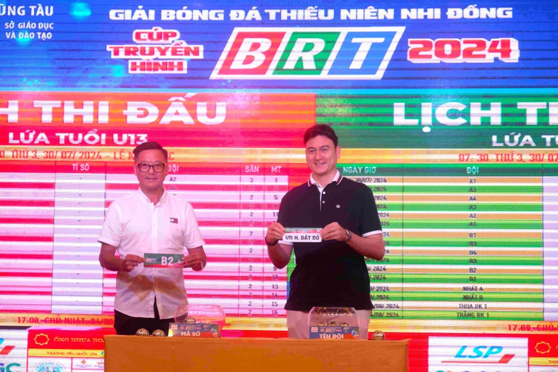 HLV Kim Sang Sik dự, trao giải bóng đá thiếu niên nhi đồng - Cúp Truyền hình BRT HLV Kim Sang Sik dự, trao giải bóng đá thiếu niên nhi đồng - Cúp Truyền hình BRT