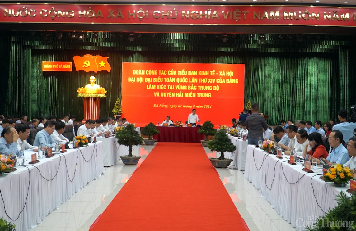 Phó Thủ tướng Trần Hồng Hà cùng đoàn công tác Tiểu ban Kinh tế - Xã hội Đại hội Đại biểu Toàn quốc lần thứ XIV của Đảng làm việc với các địa phương vùng Bắc Trung Bộ và Duyên hải miền Trung Phó Thủ tướng Trần Hồng Hà cùng đoàn công tác Tiểu ban Kinh tế - Xã hội Đại hội Đại biểu Toàn quốc lần thứ XIV của Đảng làm việc với các địa phương vùng Bắc Trung Bộ và Duyên hải miền Trung