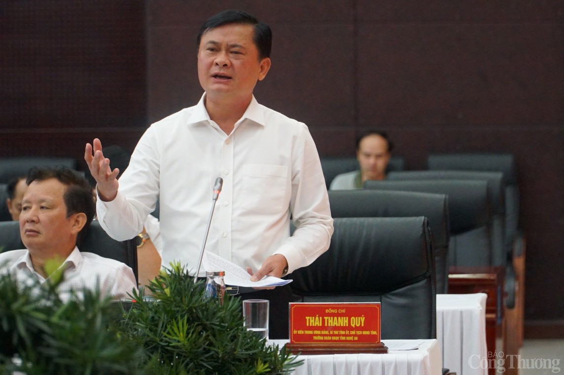 Bí thư Tỉnh ủy Nghệ An Thái Thanh Quý nhận định xây dựng dự án đường sắt cao tốc sẽ là bước đột phá cho phát triển kinh tế các địa phương Bí thư Tỉnh ủy Nghệ An Thái Thanh Quý nhận định xây dựng dự án đường sắt cao tốc sẽ là bước đột phá cho phát triển kinh tế các địa phương