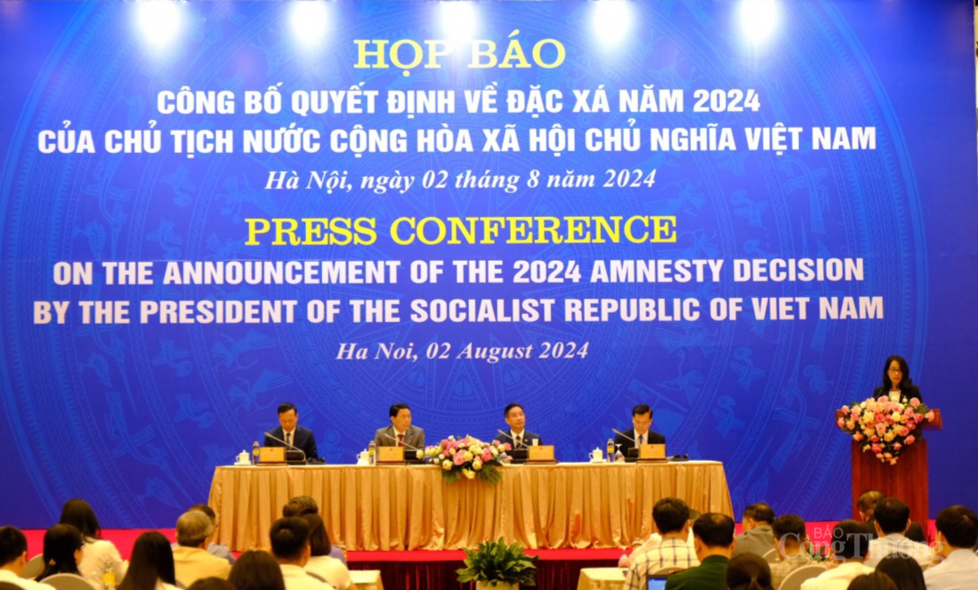 Công bố quyết định của Chủ tịch nước về đặc xá năm 2024