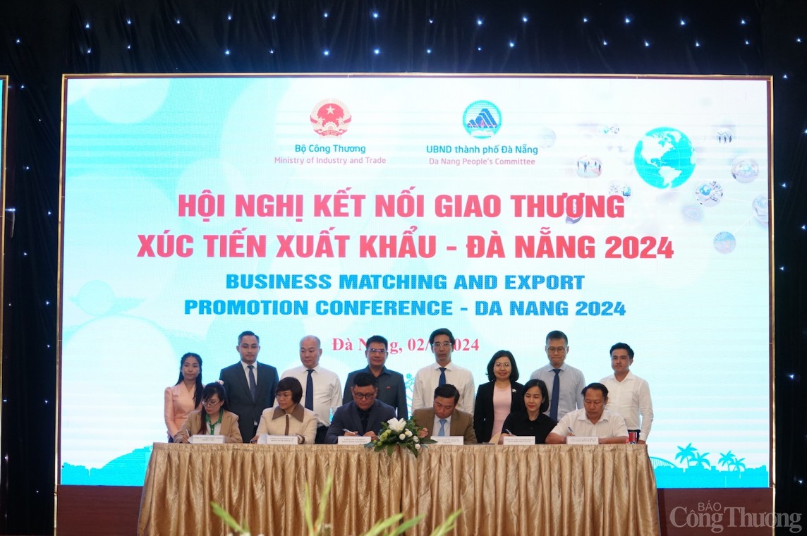 Các doanh nghiệp kí kết hợp tác tại Hội nghị Kết nối giao thương xúc tiến xuất khẩu Đà Nẵng 2024 Các doanh nghiệp kí kết hợp tác tại Hội nghị Kết nối giao thương xúc tiến xuất khẩu Đà Nẵng 2024