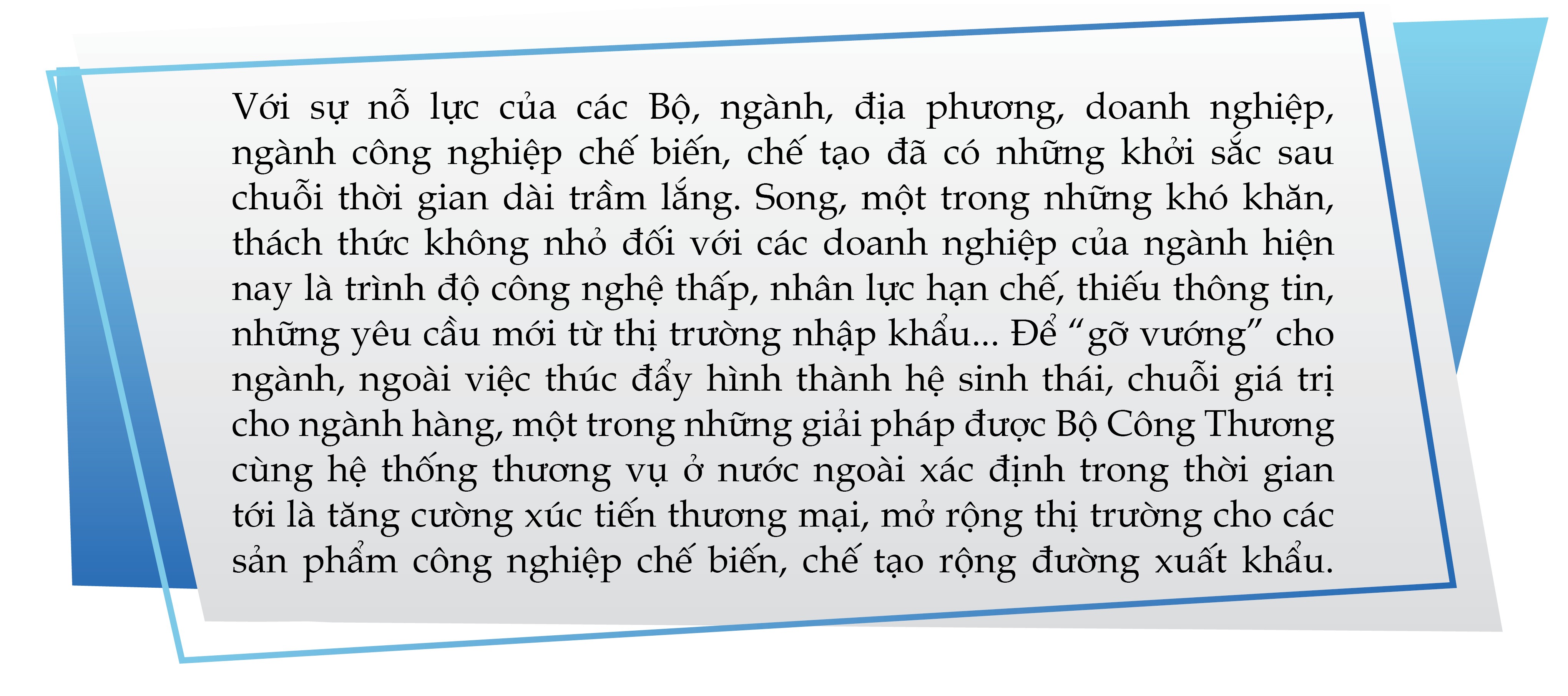 Đa dạng hóa thị trường, rộng cửa cho sản phẩm công nghiệp chế biến, chế tạo xuất khẩu Đa dạng hóa thị trường, rộng cửa cho sản phẩm công nghiệp chế biến, chế tạo xuất khẩu