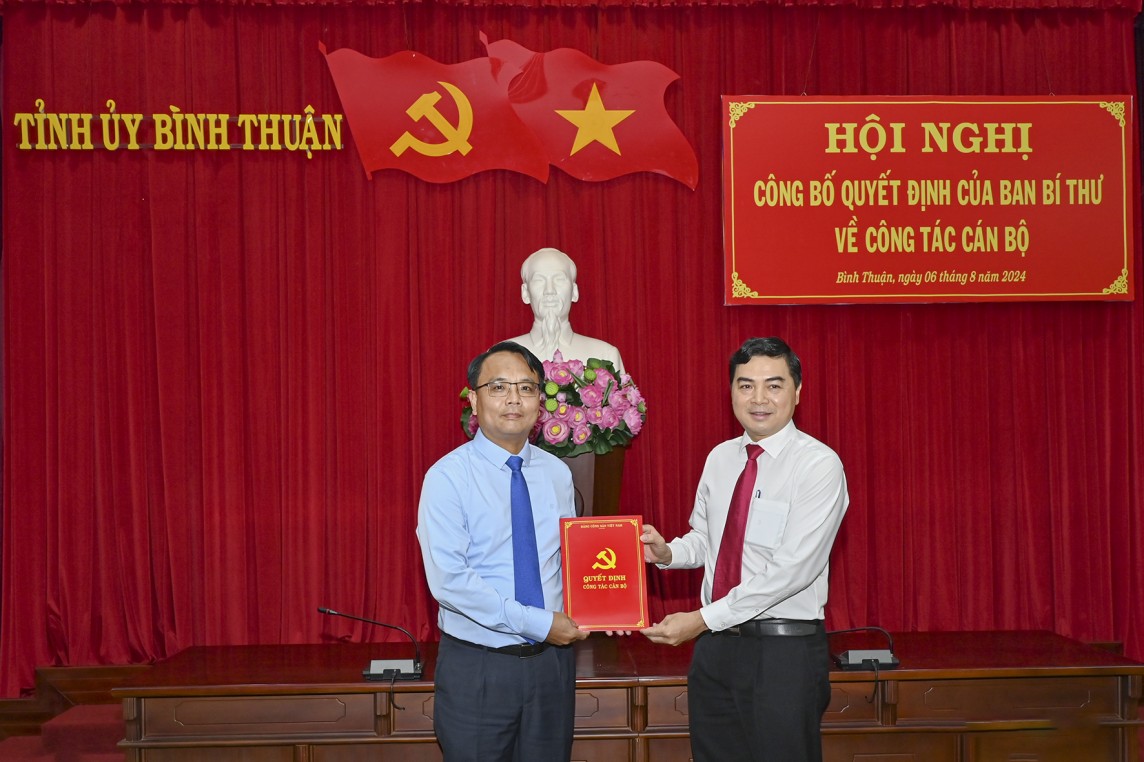 Bình Thuận có Phó Bí thư Tỉnh ủy mới Bình Thuận có Phó Bí thư Tỉnh ủy mới